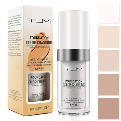 Color Changing Foundation, 2 Pack, Liquid, Moisturizing, Sunscreen, 30ml