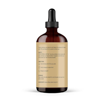 Majestic Pure Batana Oil for Hair & Scalp Nourishment, Strengthening, Nourishing, Voluminizing - Non GMO Verified, 4 Fl Oz
