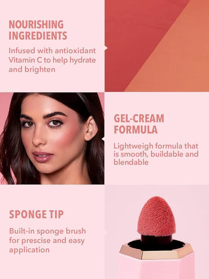 SHEGLAM Color Bloom Liquid Blush Makeup for Cheeks Float On