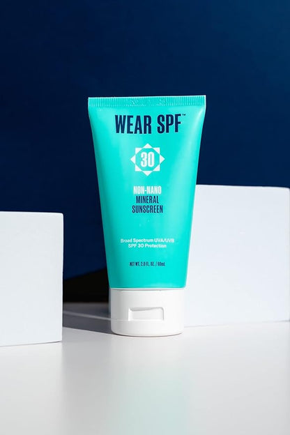 Non-Nano Mineral Sunscreen SPF 30 broad-spectrum reef-safe Zinc Oxide lotion for face and body, 2 oz