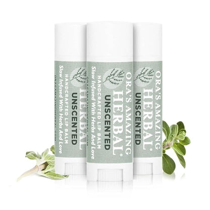 Unscented Lip Balm, Herbal Lip Balm,