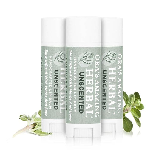Unscented Lip Balm, Herbal Lip Balm,