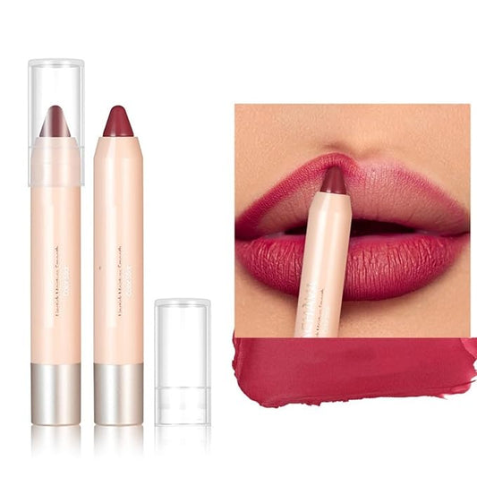 8 Colors High Pigmented Smooth Matte Lip Liner Pencil, Waterproof Velvet Lipstick Pen, Professional Lip Liner for Girls and Women (07)