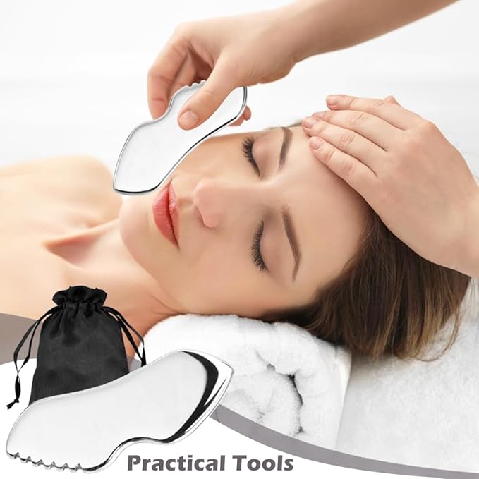 Stainless Steel Gua Sha Facial Tools,