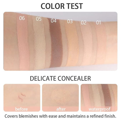 evpct 6 Colors Conceal Correct Cream Contour Makeup Covers redness