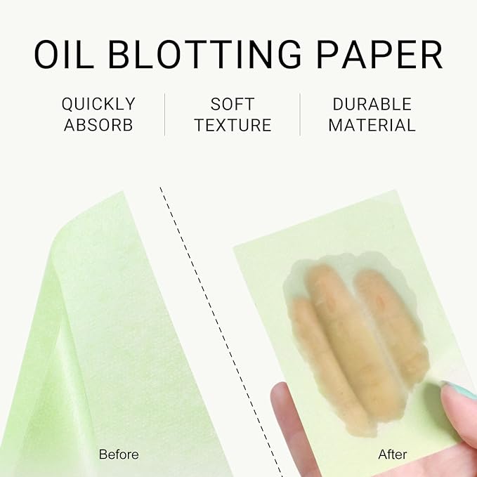 KYDA 200 Sheets Oil Blotting Paper with Mirror Makeup Friendly
