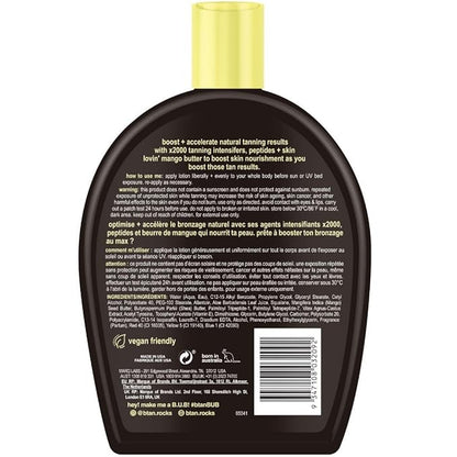 b.tan UV Tanning Bed Lotion | Darkest Tanning Lotion - Indoor Outdoor Tan Bronzer Accelerator, Best Browning Lotion, 12 Fl Oz