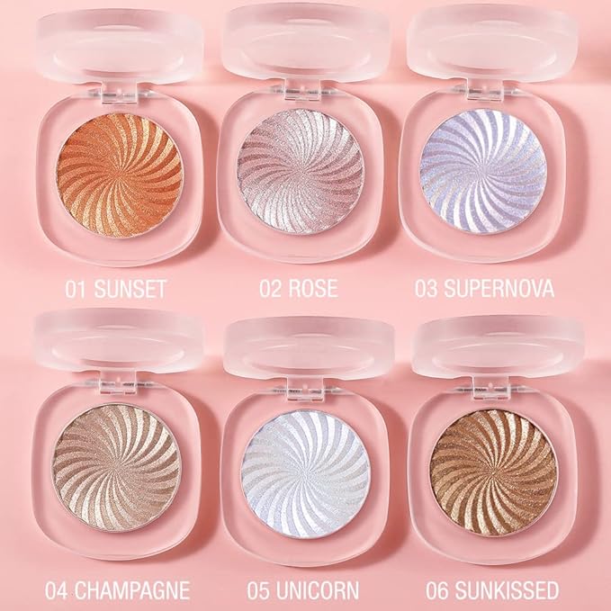 Cream Highlighter Makeup Palette, Glow Highlighters Makeup Powder,