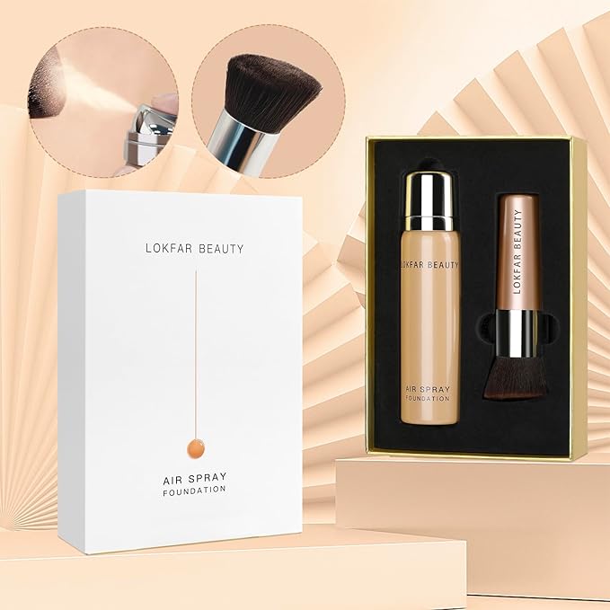 AirBrush Foundation Spray, Silky Mist Foundation Spray Makeup #02 Nude