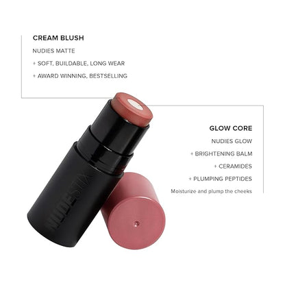 Nudies Matte + Glow Core All Over Face Blush Color - Blush Bling