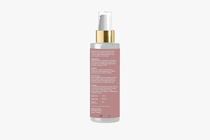 Stretch Care Oil to Minimize Stretch