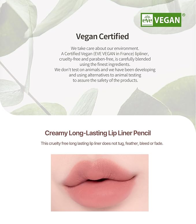 Heart Percent Dote On Mood Lip Pencil, Long-Lasting Creamy Lip Crayon Smooth Color Liner Retractable Lipstick Pencil 0.8g, #14. Calm Pink