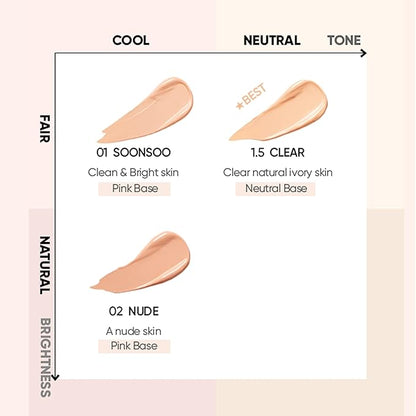 AMUSE Dew Jelly Vegan Cushion Foundation 01 SOONSOO