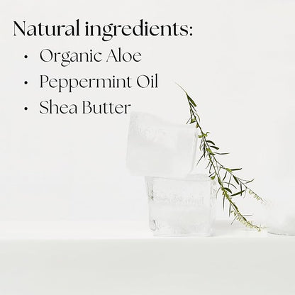 Non-Aerosol Cooling Mist w/Aloe Vera, Peppermint, Cucumber - Non-Sticky, Non-Greasy Formula, Sunburn Relief, After Sun Care, Hydrating Face & Body Spray