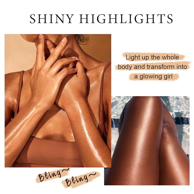 MAEPEOR Shimmer Body Luminizer 5 Colors Moisturizing Glow 80ML