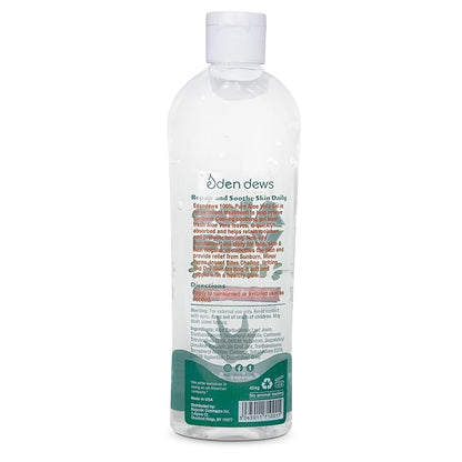 Aloe Vera Gel for Skin - 100% Pure & Natural Organic, Moisturizing, Face Skin & Hair Care, Sun Burn Relief, Hydrating & Soothing for Dry Skin, Made in USA, Unscented, 16 oz (Pack of 2)