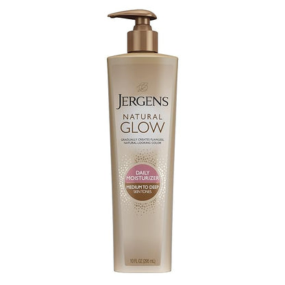 Jergens Natural Glow 3-Day Self Tanner for Medium to Deep Skin Tone, Sunless Tanning Moisturizer & Natural Glow Instant Sun Sunless Tanning Moisturizer + Bronzer, Self Tanner, Deep Bronze