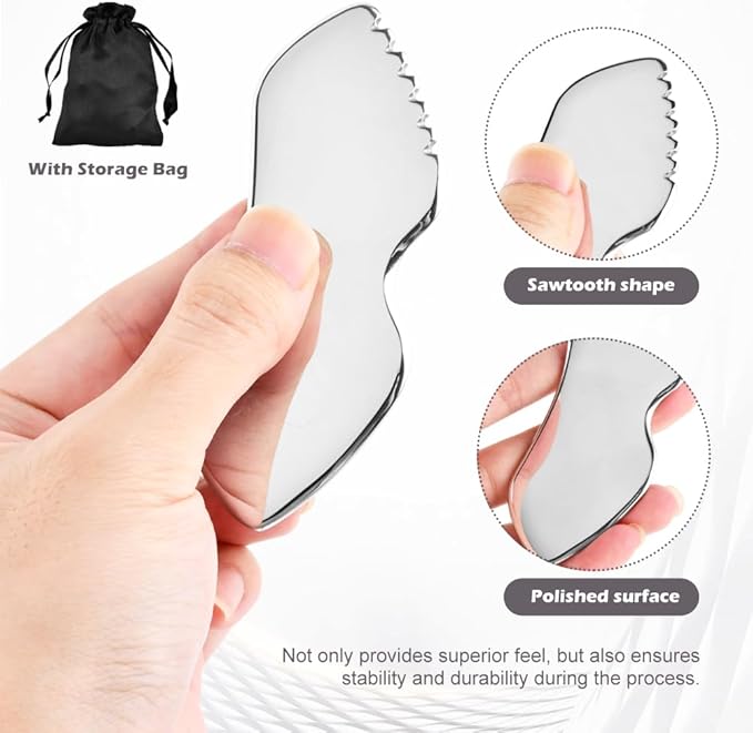 Stainless Steel Gua Sha Facial Tools,