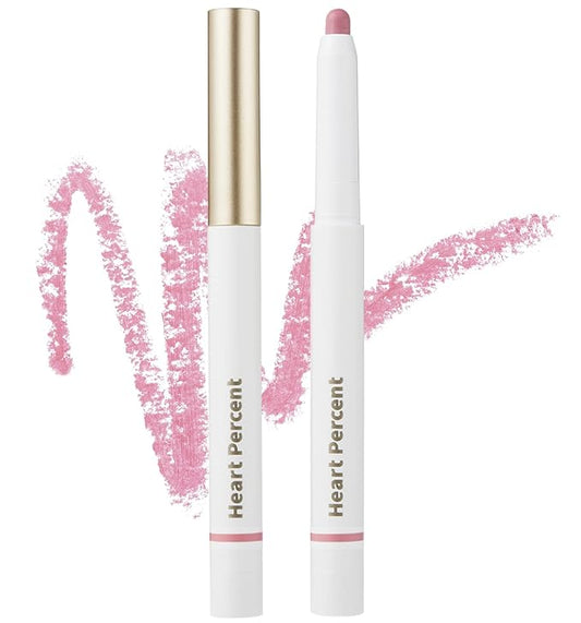 Heart Percent Dote On Mood Lip Pencil, Long-Lasting Creamy Lip Crayon Smooth Color Liner Retractable Lipstick Pencil 0.8g, #14. Calm Pink
