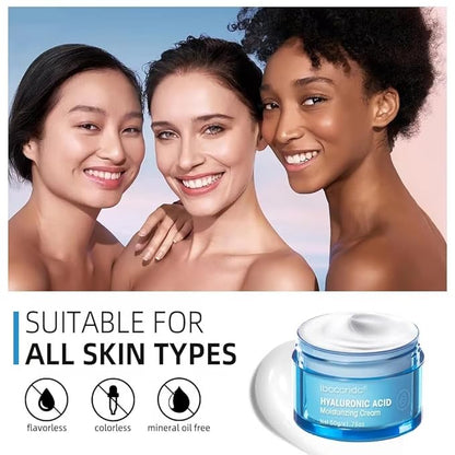Hydro Boost Hyaluronic Acid Moisturizing Cream, Oil-Free, Suitable for Facial Moisturizers on Dry Skin ， Long Iasting Hydro Boost Moisturizing Cream-1.76Oz (white)