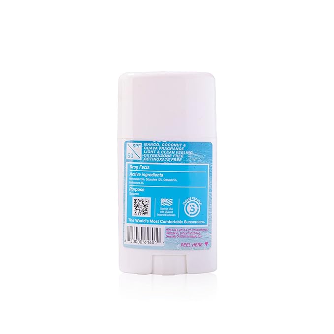 Surface TROPIX Sheer Touch Sunscreen Stick, Water Resistant, UVA/UVB Broad Spectrum, Fast Drying Protection, PABA Free - SPF 50-2 PACK