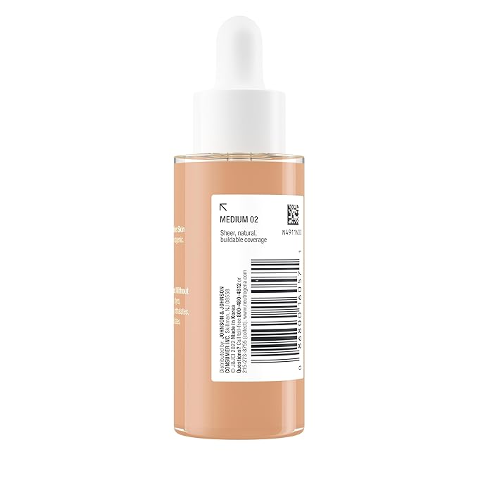 Neutrogena Healthy Skin Sensitive Skin Serum Foundation with Medium 02, 1 oz