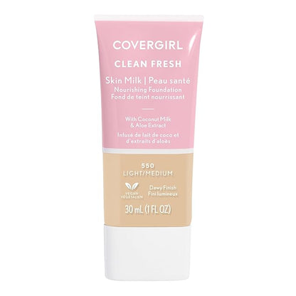 COVERGIRL, Clean Fresh Skin Milk Foundation, Light/Medium, 1 may vary)