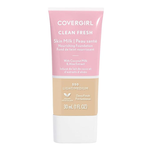 COVERGIRL, Clean Fresh Skin Milk Foundation, Light/Medium, 1 may vary)