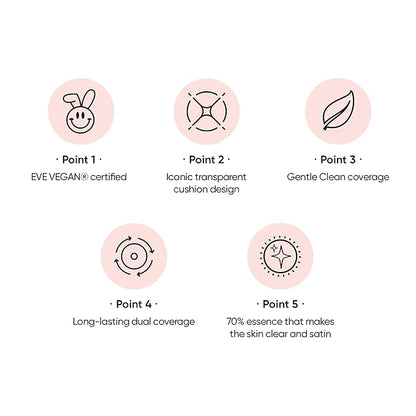 Skin Tune Vegan Cover Cushion Foundation 02 NUDE