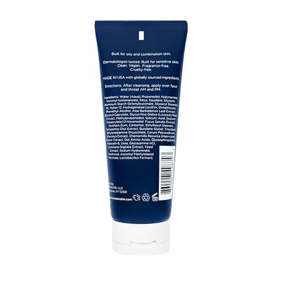 ATWATER Mens Face Moisturizer with Oil Control Complex, Unscented Lightweight Formula - Mens Face Lotion for Oily Skin that Hydrates and Controls Shine - 3.4 oz (2 pack)