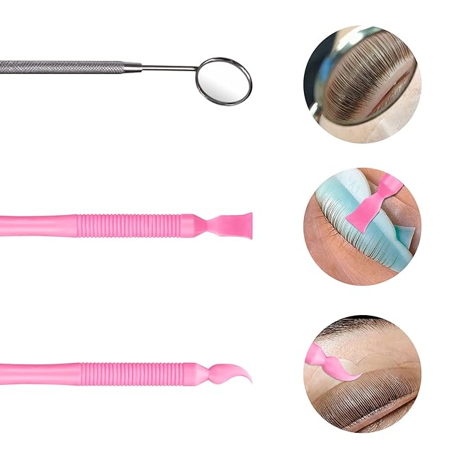 Libeauty Pink Eyelash Lift Tool, Lash Extension Supplies