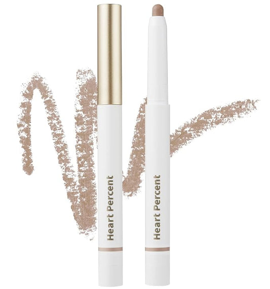Heart Percent Dote On Mood Lip Pencil, Long-Lasting Creamy Lip Crayon Smooth Color Liner Retractable Lipstick Pencil 0.8g, #17. Taupe Beige