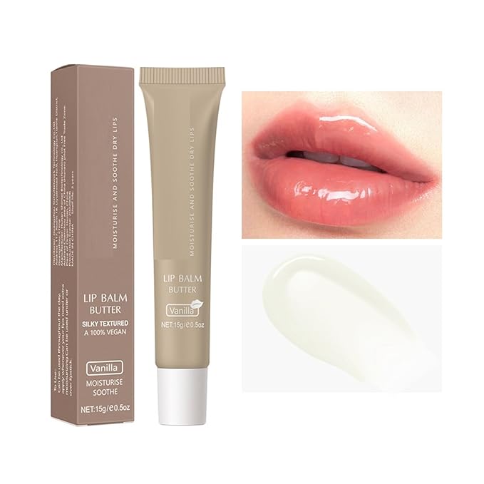 6 Color Hydrating Lip Butter Balm, Vanilla)
