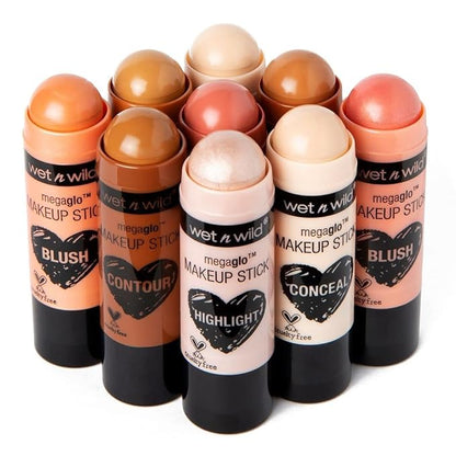 wet n wild MegaGlo Makeup Stick, Buildable Color, Floral Majority