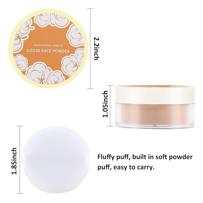 Boobeen Loose Face Powder Translucent Setting Powder Oil