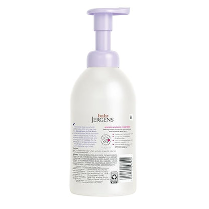 Jergens Baby Calming Head to Toe Foaming Wash, Baby Shampoo and Body Wash, Baby Shampoo Tear Free, Kids Foaming Body Wash, 18 Fl Oz