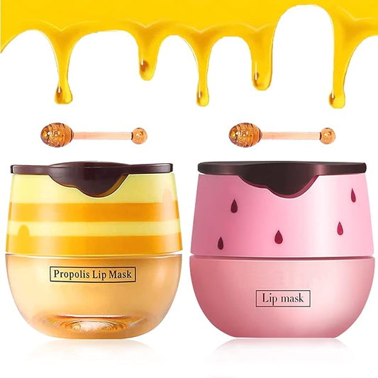 2 PCS Bee Lip Balm Lip Wrinkle