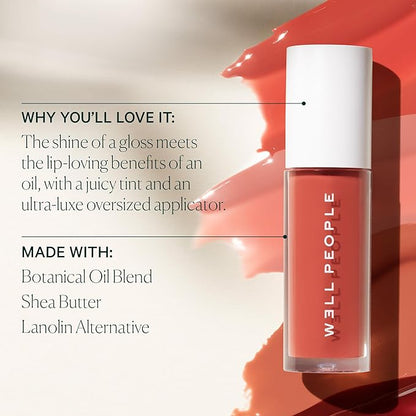 Well People Lush Lip Tinted Oil, Moisturizing Lip