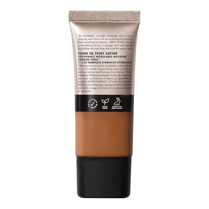 e.l.f. Soft Glam Foundation, Medium Coverage, Long-Lasting & Deep Warm