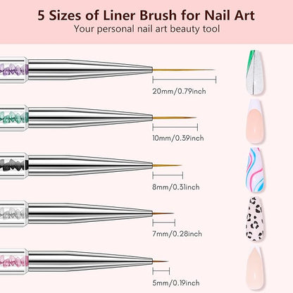 Makartt double-ended nail art brushes