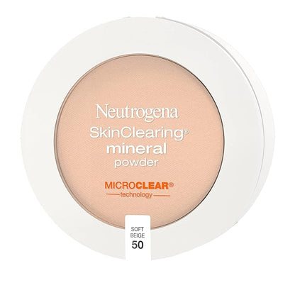 Neutrogena SkinClearing Mineral Acne-Concealing Pressed Powder Compact, Shine-Free 38 oz