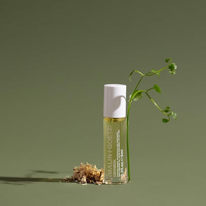 Malin + Goetz Cannabis Perfume Oil, 0.3 Fl. Oz. - Men & Women Rich & Earthy Scented Oil, Fragrance Oil, Roll On Mini Perfume Body Oil, Vegan & Cruelty-Free
