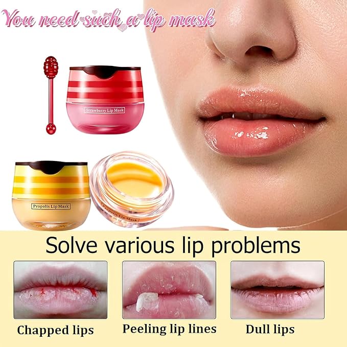 Bee Lip Balm Honey Pot, 4 Exfoliator