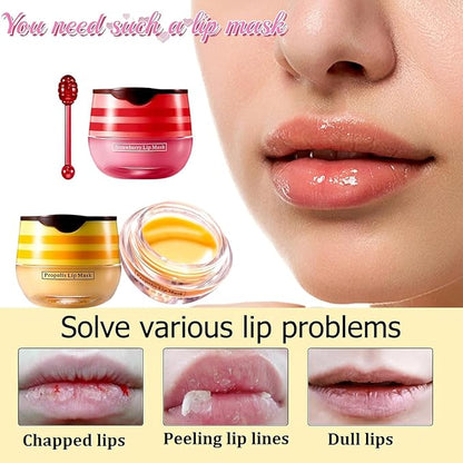 Bee Lip Balm Honey Pot, 4 Exfoliator