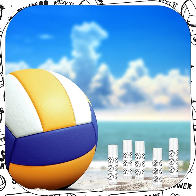 24 Pcs Volleyball Lip Balm Volleyball Supplies