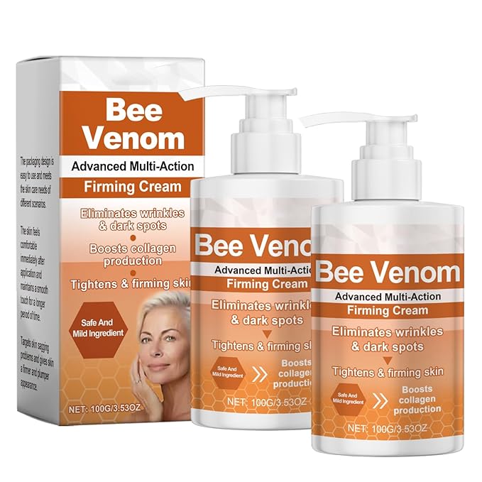 BotoxBee Advanced Multi-Action Firming Cream | Natural Bee Venom Formula for Lifting, Toning & Hydration | Anti-Aging Moisturizer for All Skin Types （2PCS）