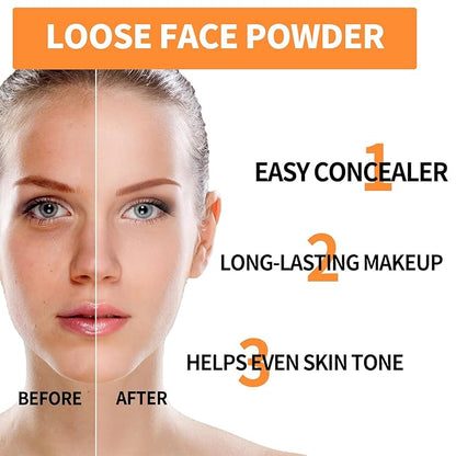 Mineral Sunscreen Setting Powder, Mineral Brush Setting Face (Translucet, ) 8g