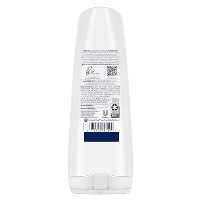 Dove Conditioner Argan Oil & Damage Repair 1 for Damaged Hair 92% Natural Origin, Paraben Free Conditioner 12 oz (Pack of 3)