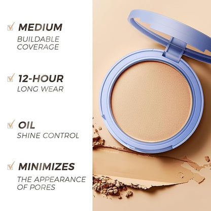 SACE LADY Face Pressed Powder Sets Makeup, Controls Cosmetics Cruelty-free, 0.35oz