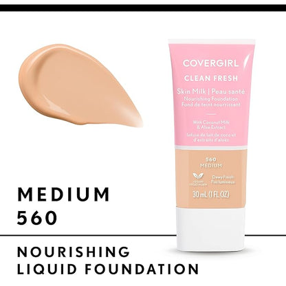COVERGIRL, Clean Fresh Skin Milk Foundation, Medium, 1 of 2)
